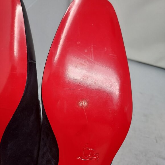 Christian Louboutin Black Leather Suede Daviol Derby MENS Shoe main image 11